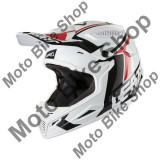 MBS Casca motocross/enduro LEATT GPX 4.5, alb/negru/rosu, M=57-58, Cod Produs: LB1820011MAU