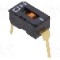 Intrerupator DIP, 2 pozitii, montare THT, 1 sectiuni, OMRON OCB - A6T-1101