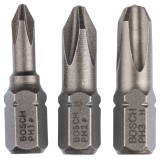 Set 3 biti pentru insurubare, Bosch, profil Phillips, 25 mm