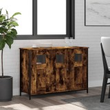 VidaXL Servantă, stejar fumuriu, 100x35x70 cm, lemn prelucrat