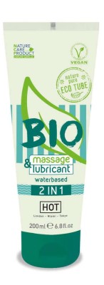 Hot Bio 2 in 1 - Lubrifiant și Gel de Masaj , 200 ml foto