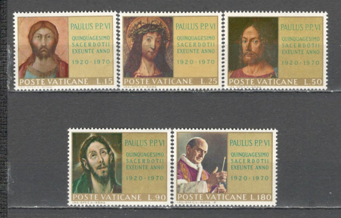 Vatican.1970 Jubileul Papei Paul VI-Pictura SV.473