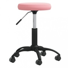 vidaXL Taburet de masaj, roz, catifea 3085743