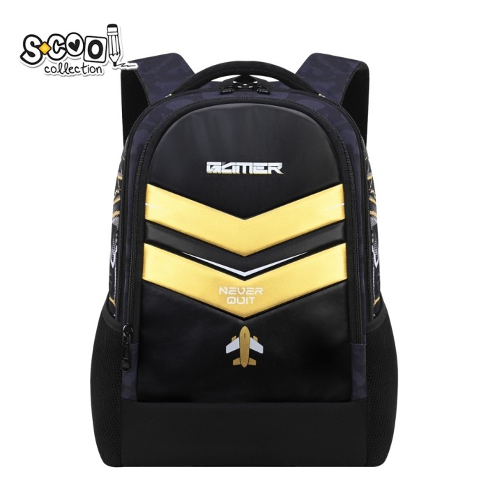 Ghiozdan ergonomic GAMER-NEVER STOP, 40x29x14 cm &ndash; S-COOL