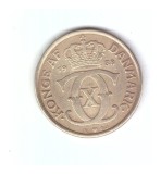 Moneda Danemarca 1 krone/coroana 1938, stare foarte buna, curata