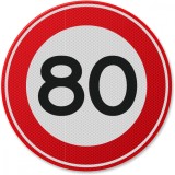 Indicator din aluminiu de circulație 80 km