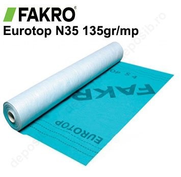 Folie difuzie acoperis anticondens Fakro Eurotop N35 135gr/mp foto