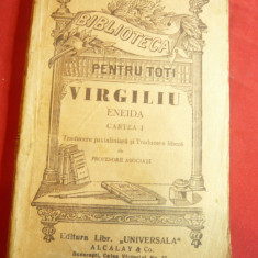Virgiliu - Eneida - Cartea I -BPT nr.1289-1290 , interbelica ,160 pag