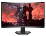 Monitor Gaming VA LED Dell 31.5inch S3222DGM, QHD (2560 x 1440), HDMI, DisplayPort, Ecran curbat, 165 Hz, 1 ms (Negru)