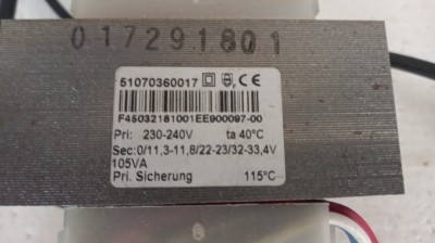 TRANSFORMATOR cu 6 tensiuni de iesire 11.3V, 11.8V, 22V, 23V, 32V, 33V foto