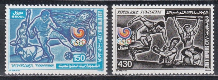 Tunisia 1988 - Jocurile Olimpice &ndash; Seul, MNH