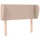 Cumpara ieftin Tablie pat cu aripioare cappuccino 83x23x78/88 cm piele eco