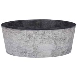 vidaXL Chiuvetă, negru, &Oslash;40x15 cm, marmură