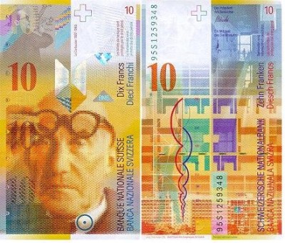 Bancnota ELVETIA - 10 fr. 2006 - P67b(1) - XF foto