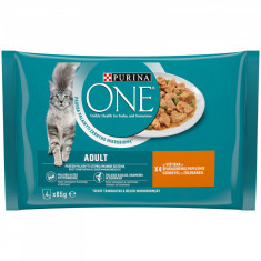 Hrana Umeda One pentru Pisici, cu Pui si Mazare 4 x 85 g