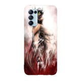 Husa compatibila cu Oppo Reno 4 5G model Attack on titan Eren transformation, Silicon, TPU, Viceversa, Transparent, Carcasa