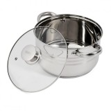 Cumpara ieftin Semioala Myra Cooking Heinner, 22 x 12.5 cm, 4.5 L, baza capsulata, capac termorezistent, inox