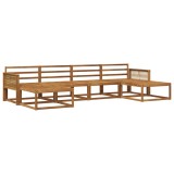 vidaXL Set de canapele de exterior 6 pcs natural Lemn Solid de Acacia 3382787
