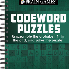 Brain Games - Codeword Puzzle: Unscramble the Alphabet, Fill in the Grid, and Solve the Puzzle!