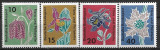 B2198 - Germania 1963 - Flora 4v.neuzat,perfecta stare, Nestampilat