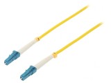 Patch cord fibră optică LC/UPC 1m galben LSZH, QOLTEC