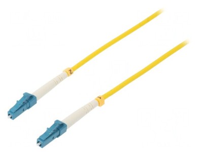 Patch cord fibră optică LC/UPC 1m galben LSZH foto