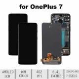 Display cu touchscreen si rama OnePlus 7 Negru Original