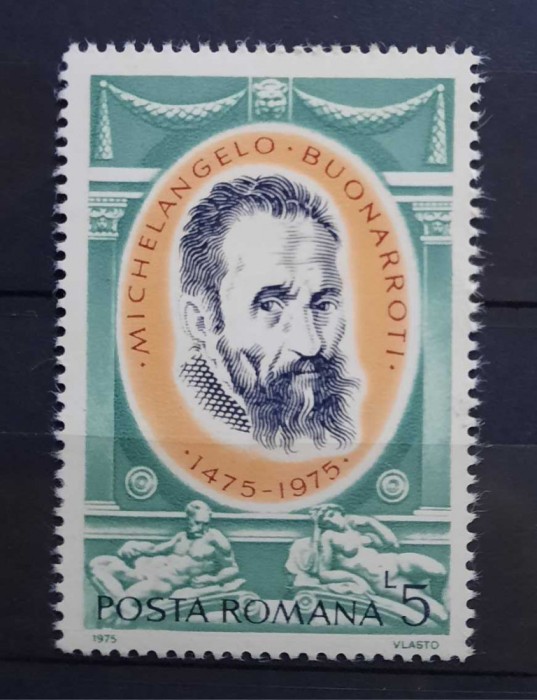 1975 - 500 de ani de la nasterea lui Michelangelo MNH