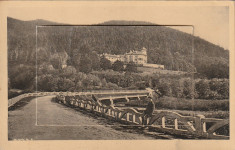 Busteni,Castelul Cantacuzino,cu album 10 CP,scanate 8x4,fascicul foto