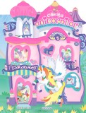 Casuta unicornilor roz - carte cu stickere pentru copii 3+