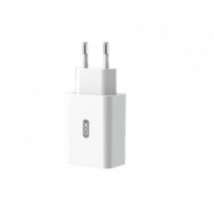 Incarcator Retea, Quick Charge 3.0, XO Design L36, 1 X USB cu Cablu de Date Lightning (8-pin), Alb, Blister
