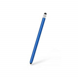 Stylus pen 2in1 universal, Android, iOS, aluminiu - Techsuit JC01,Albastru