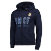 Real Madrid hanorac de bărbați cu glugă zip Since 1902 No2 black - S