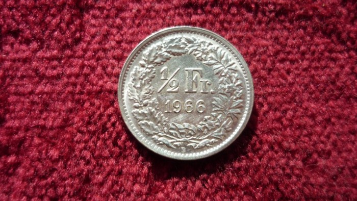 1/2 FRANCI 1966 ARGINT *****