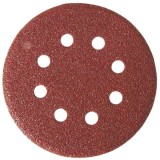 LumyTools LT08522 - Set foi abrazive rotunde 115 mm granulatie 120 8 gauri 10 bucati