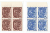 Romania, LP 156/1943, Ziua Sporturilor, blocuri de 4 timbre, MNH, Nestampilat