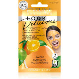 Eveline Cosmetics Look Delicious Orange &amp; Lime masca de hidratare si luminozitate cu efect exfoliant 10 ml