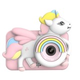 Camera foto digitala pentru copii, THD D32, rezolutie foto 8 megapixeli, video 720p, roz unicorn