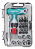 Set 18 surubelnite clichet cu maner T Total Tools TACSD30186