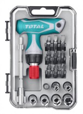 Set 18 surubelnite clichet cu maner T Total Tools TACSD30186