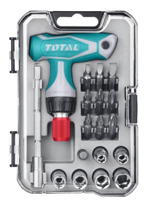 Set 18 surubelnite clichet cu maner T Total Tools TACSD30186 foto