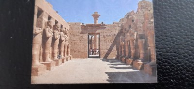 XG Magnet frigider - tematica turistica - Egipt - Templul Reginei Hatshepsut foto