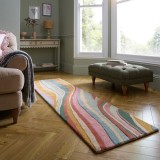Cumpara ieftin Covor traversa Abstract Flow Roz 60x230 cm, Flair Rugs