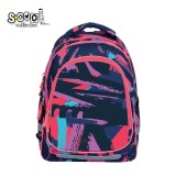 Ghiozdan anatomic LIGHT STRIPES, 41x28x17 cm &ndash; S-COOL