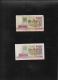 Set Belarus 2 x 5000 ruble 1992(rar) + 1998, Europa