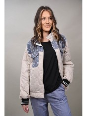 GEACA AVIATOR MATLASATA SUBTIRE GRAZIOSA Bej TALIE UNICA