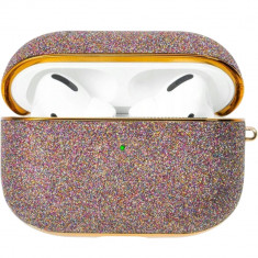 Husa De Protectie Bling shiny glitter Pentru Airpods Pro Mov foto