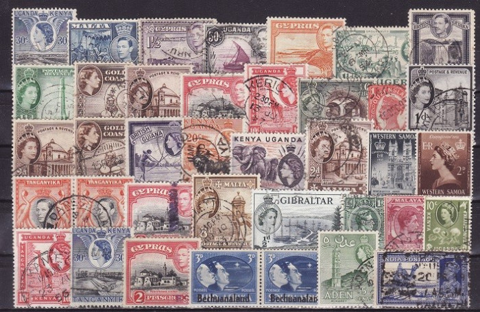265 - lot timbre Colonii Anglia