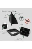 Capac de ventilație pentru evacuare negru &Oslash;150 mm / 6" - coif pentru ventilația uscătorului