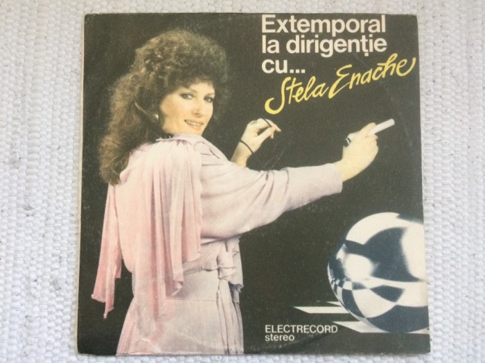 stela enache extemporal la dirigentie 1988 album disc vinyl lp muzica pop usoara slagare electrecord ST EDE 03438 VG+